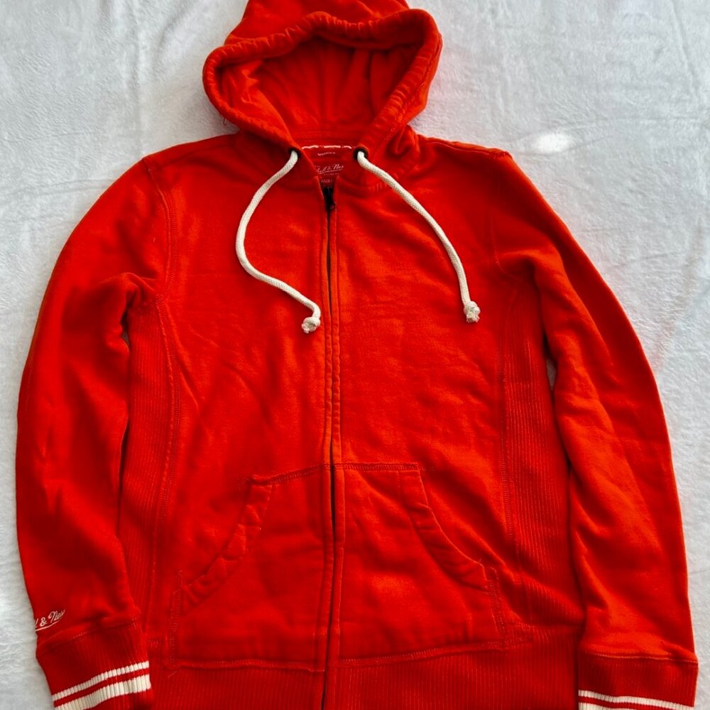 Mitchell & Ness Women's Distressed-Look Full Zip Hoodie